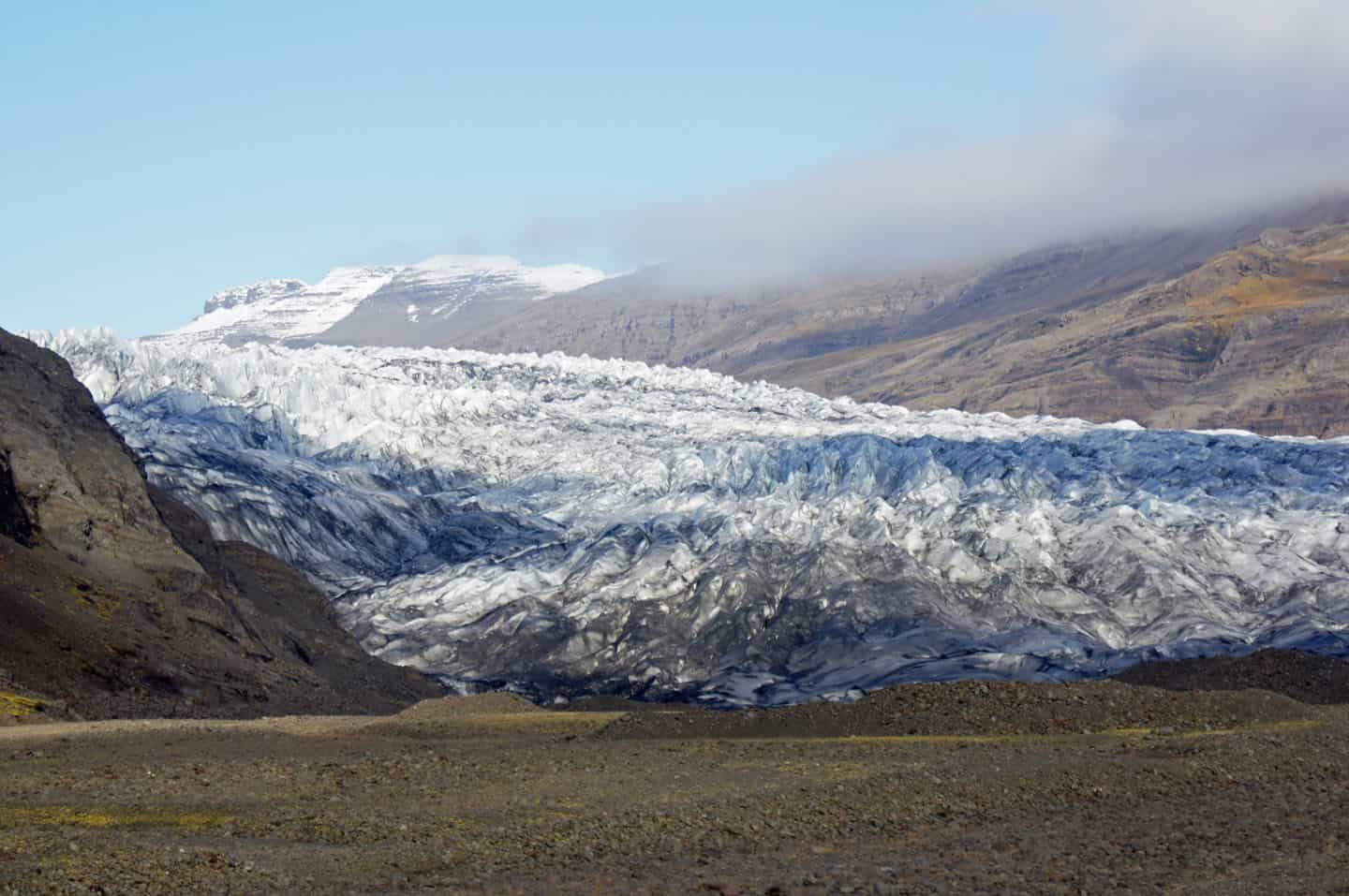 Fláajökull ijsmeer ijsland