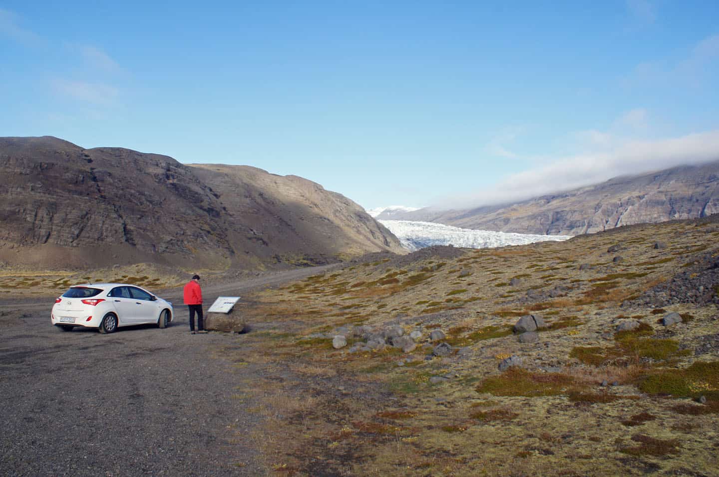 Fláajökull ijsmeer ijsland