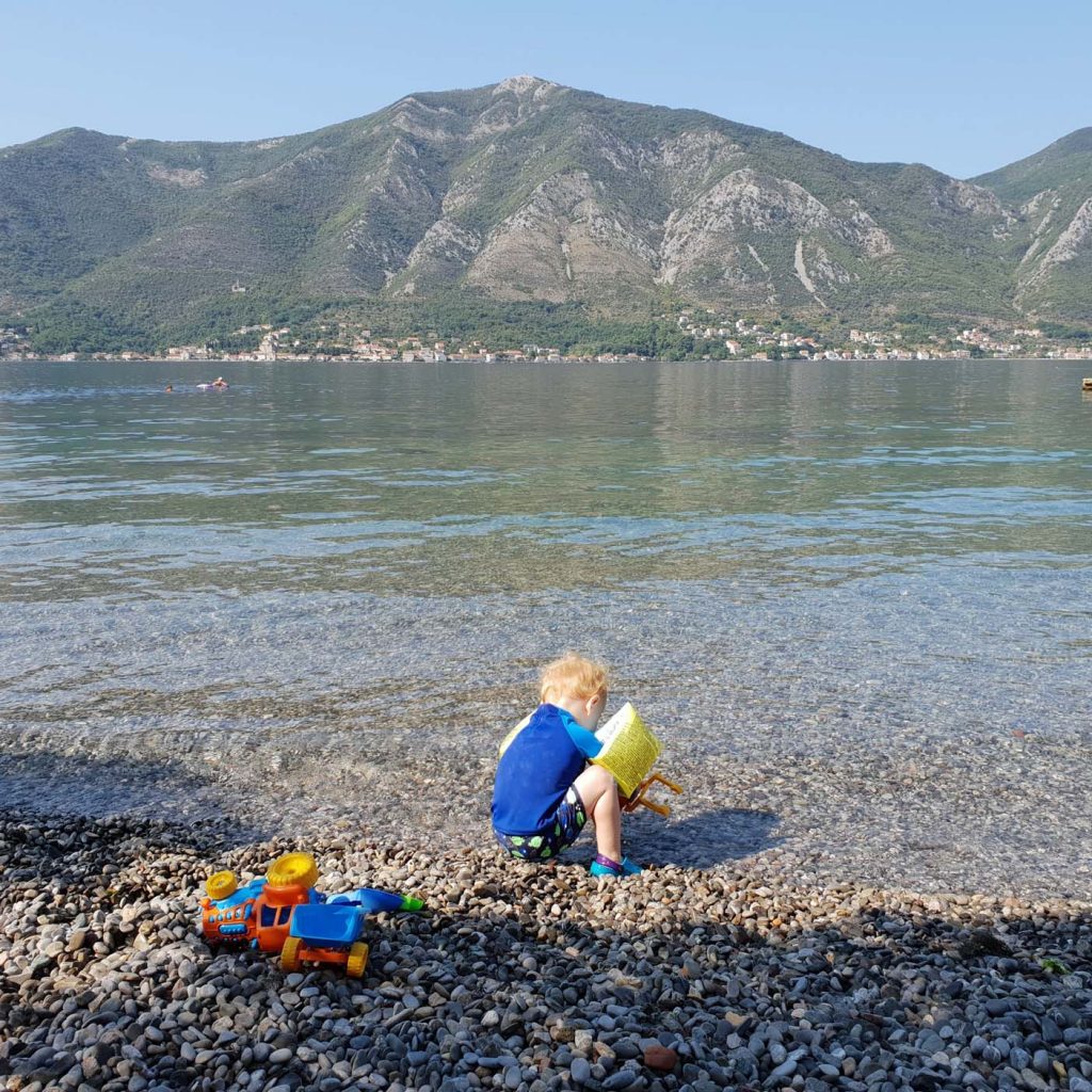 Dobrota, kindvriendelijk strand