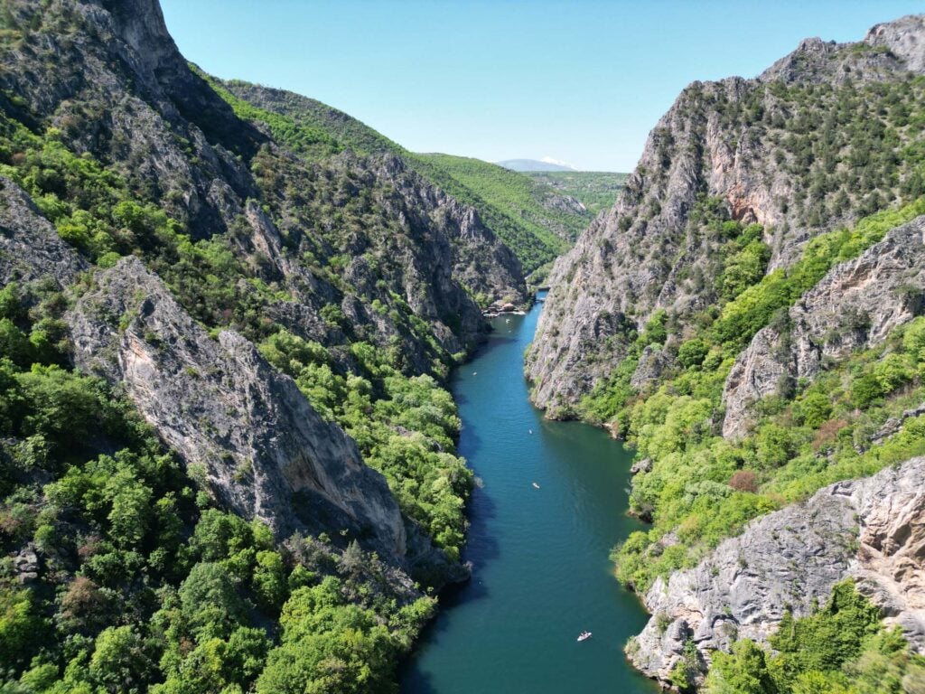 Matka Canyon met kinderen