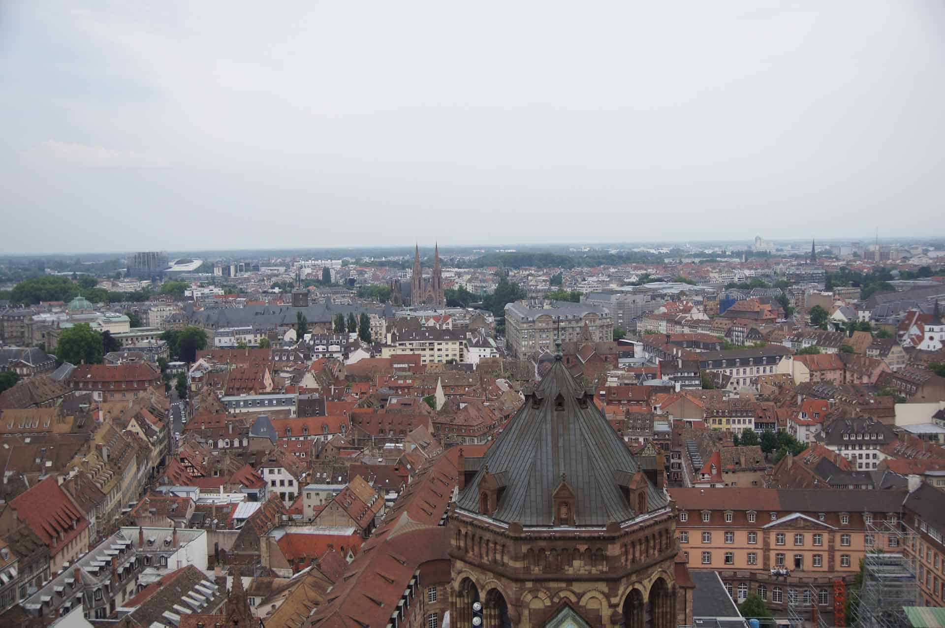 Kathedraal straatsburg uitzicht