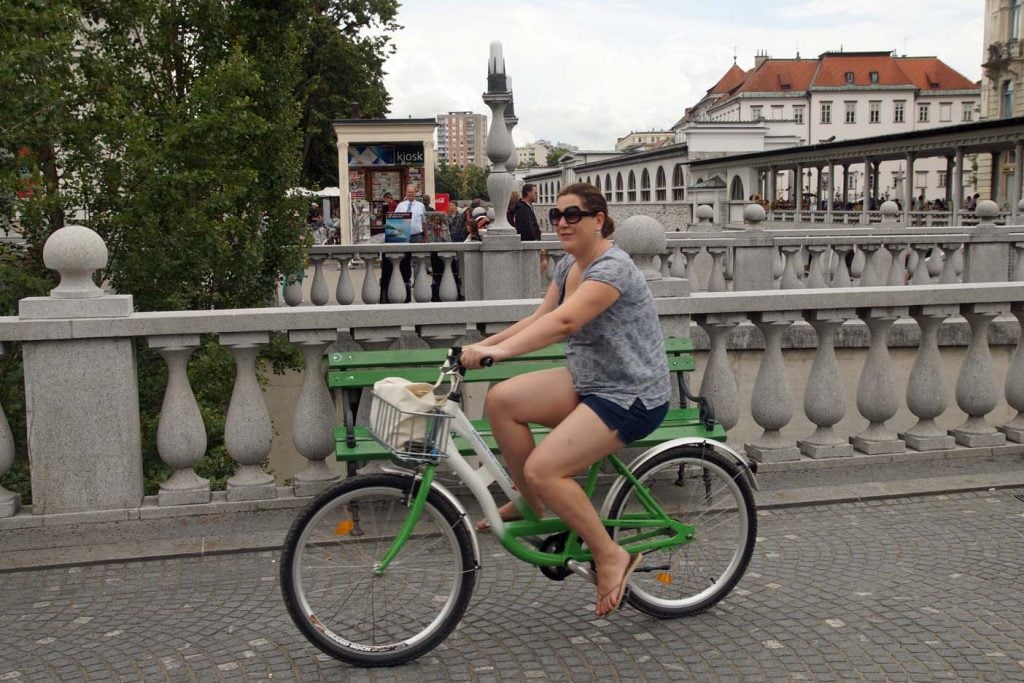 fietsen in Ljubljana