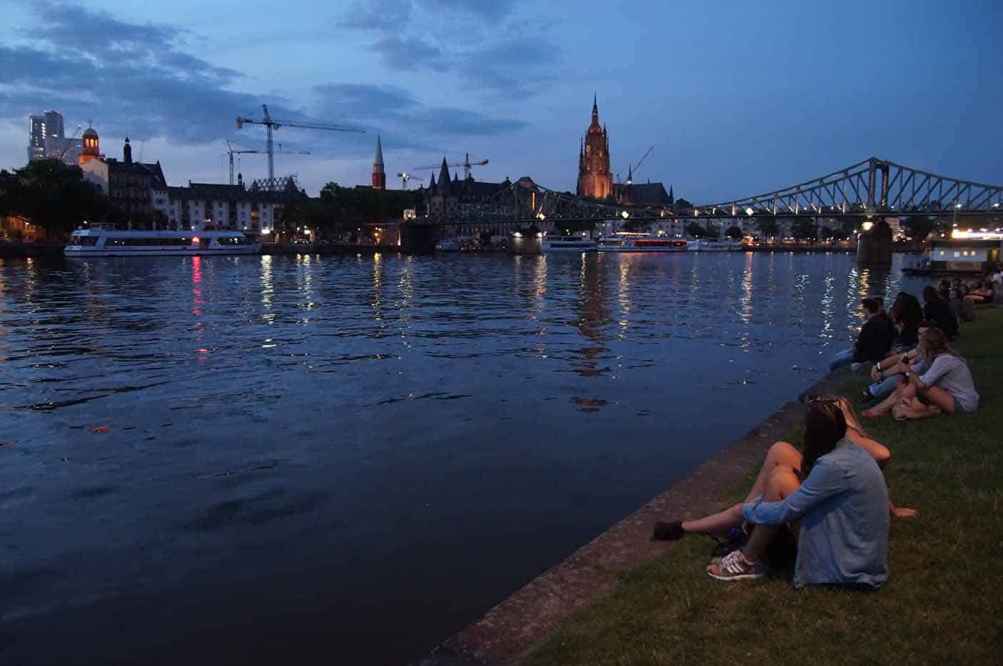 Frankfurt zomeravond