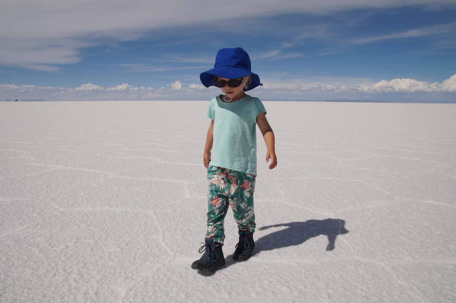 Salar Uyuni met kinderen