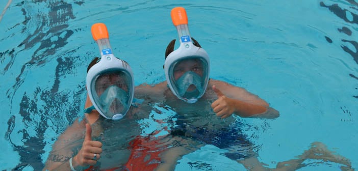 Vakantie ondersteboven oud Snorkelen was nog nooit zo fijn, het easybreath snorkelmasker - Gezin op  Reis