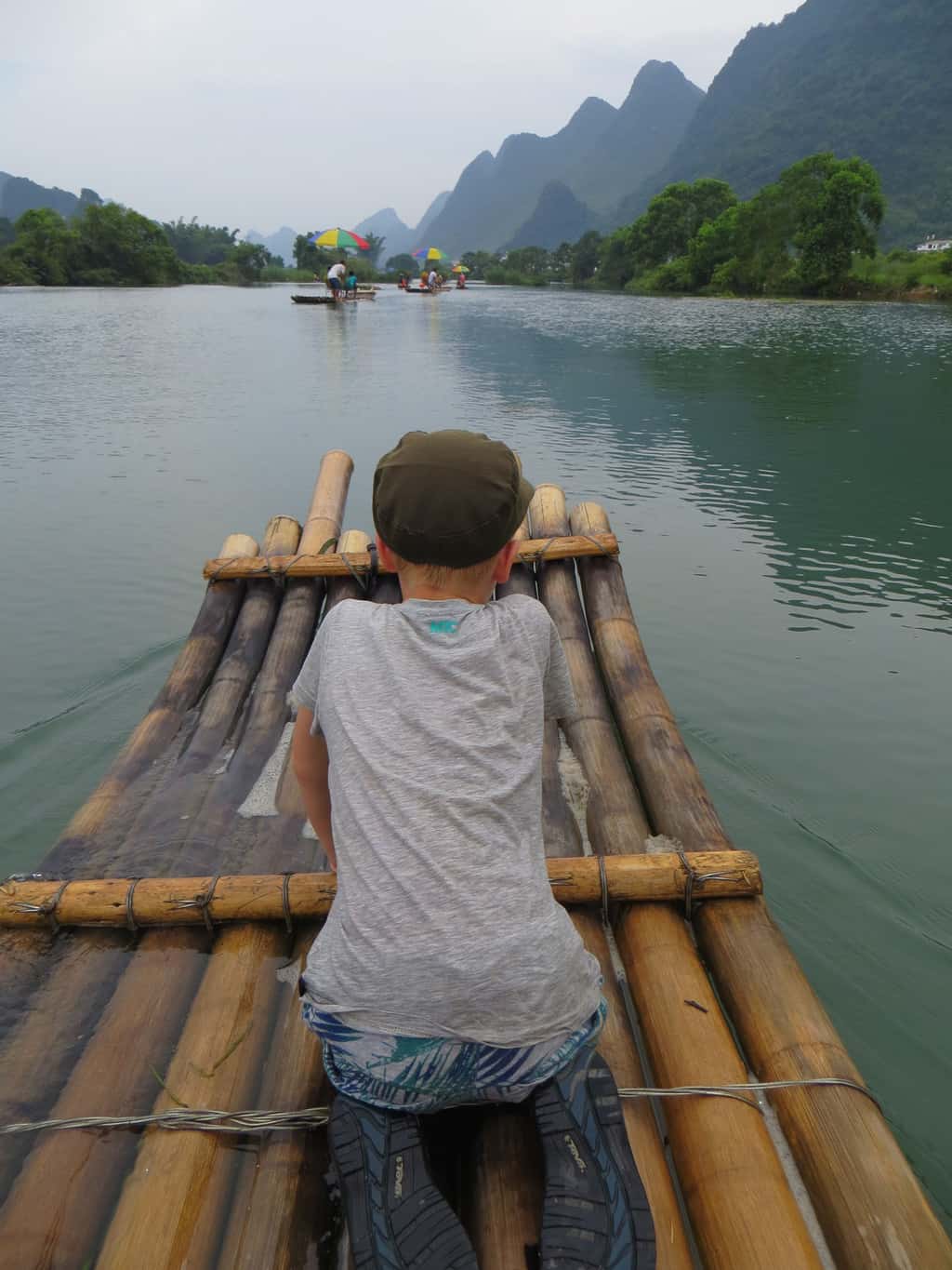 fietsen en vlot varen yangshou