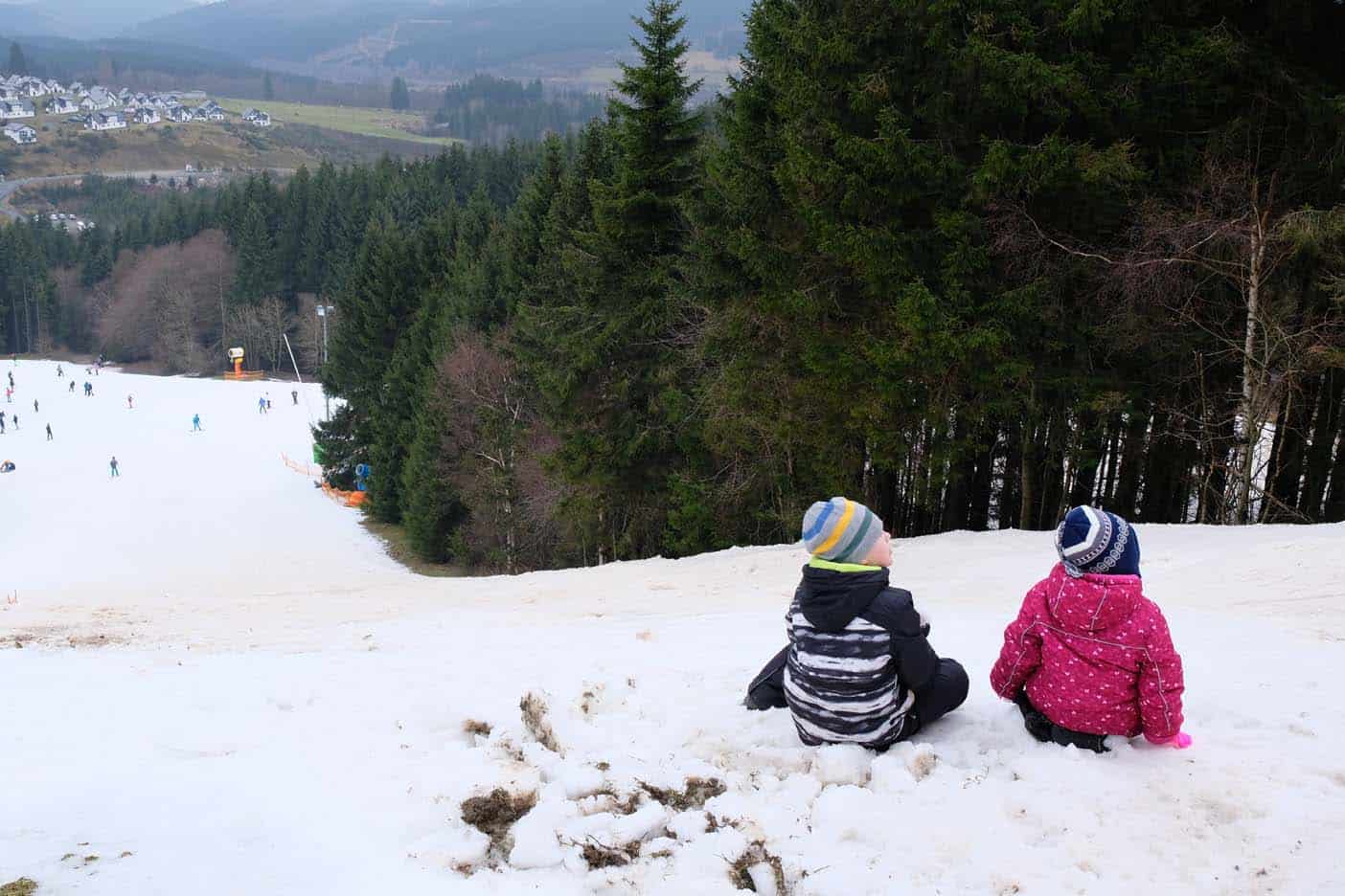 Winterberg met kinderen