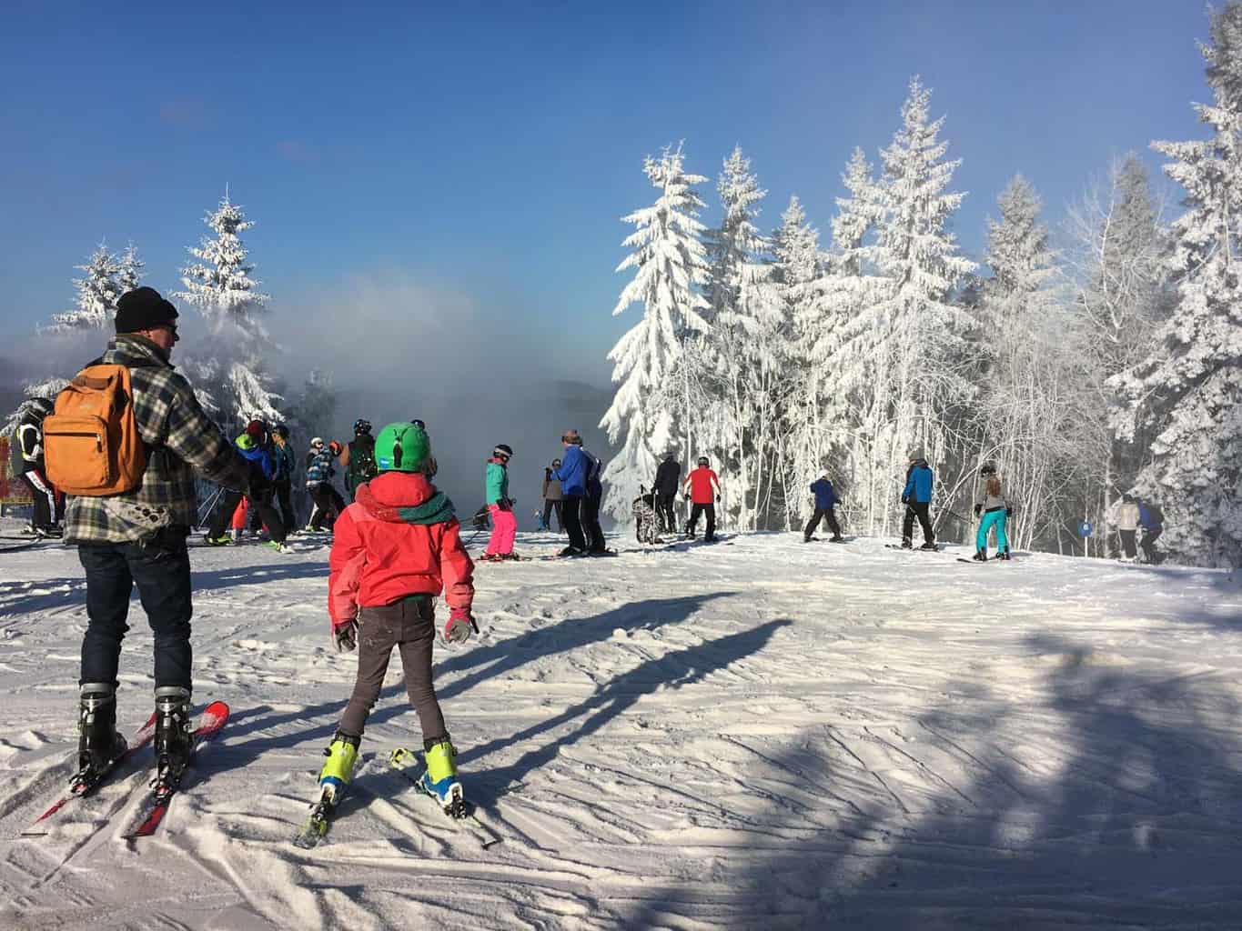 Winterberg met kinderen