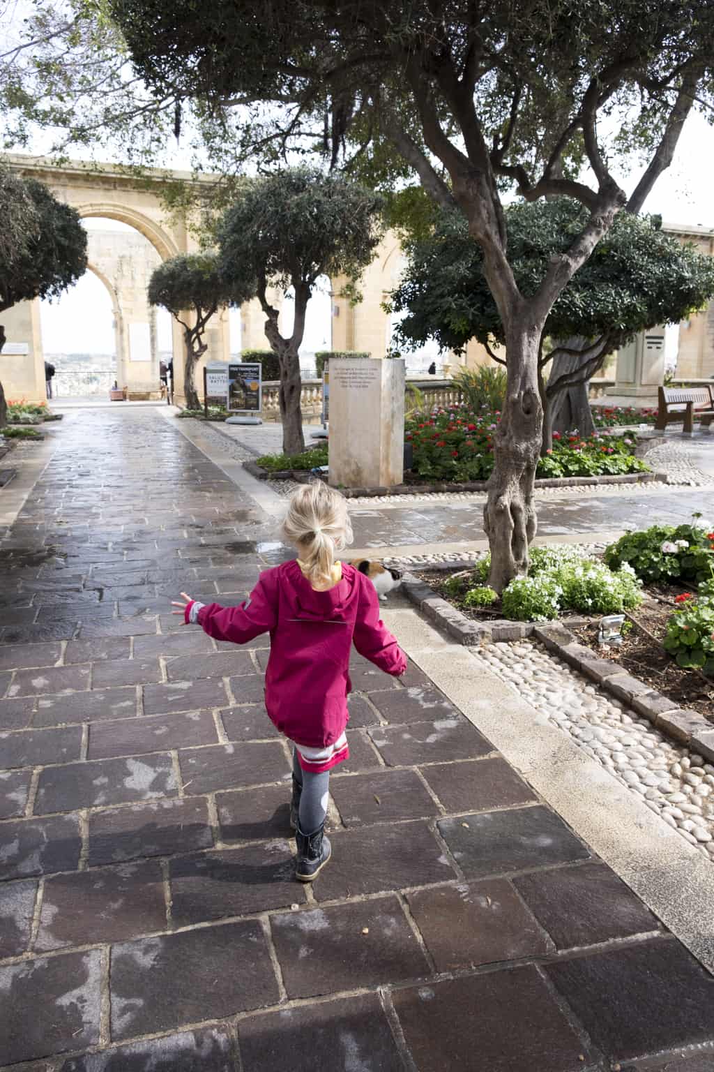 Lower Barrakka Gardens valletta met kinderen