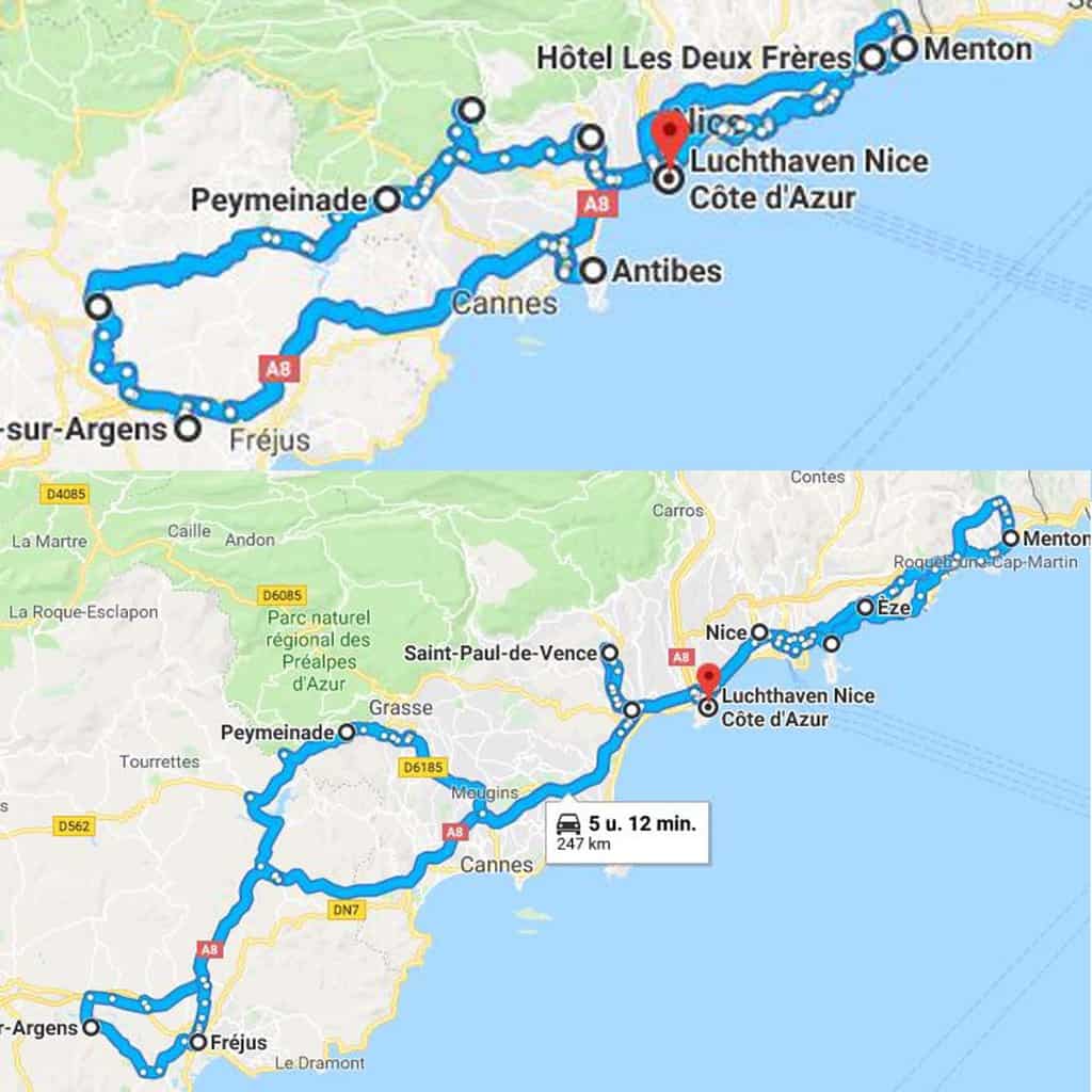 Ster met de klok mee Vierde Een wel heel bijzondere roadtrip door de Cote d'Azur - Gezin op Reis