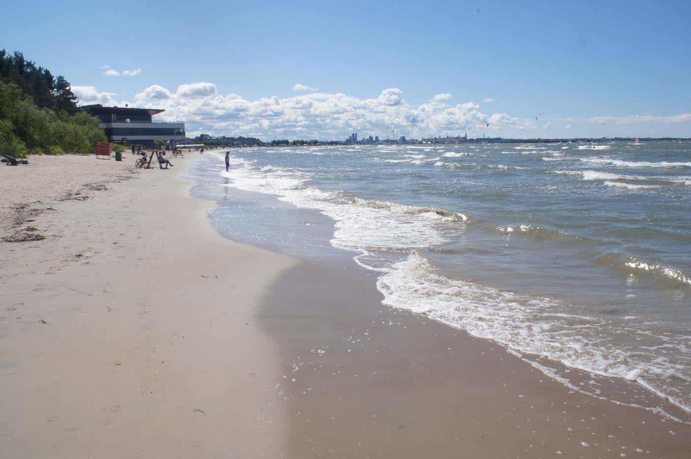 Het strand van Tallinn