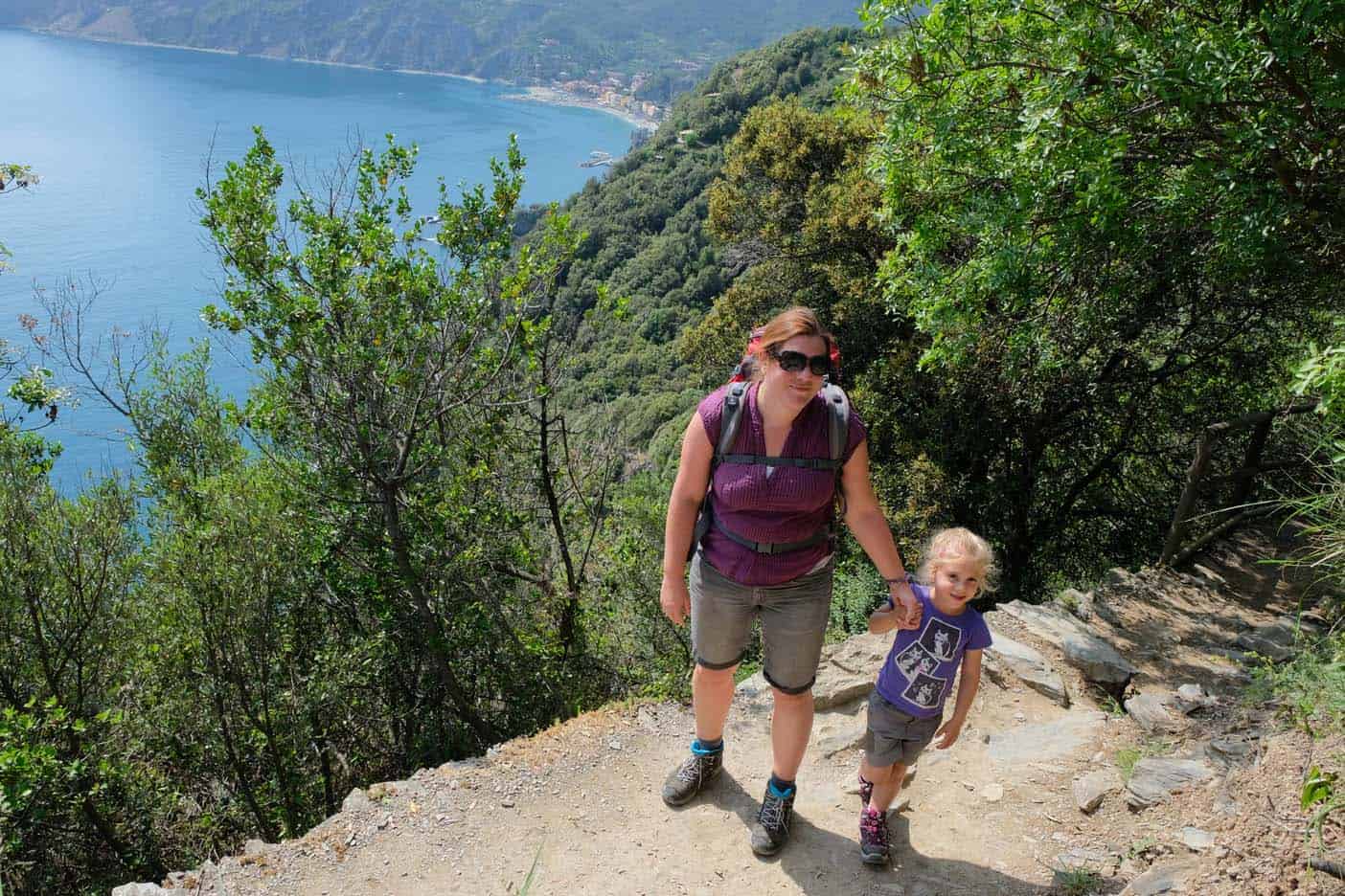 cinque terre wandelen met kind