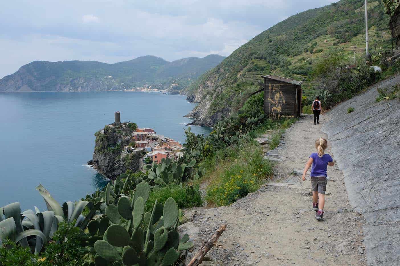 cinque terre wandelen met kind