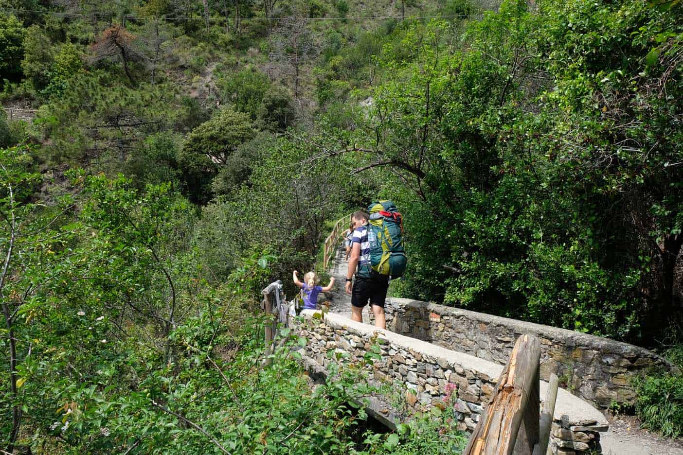 cinque terre wandelen met kind