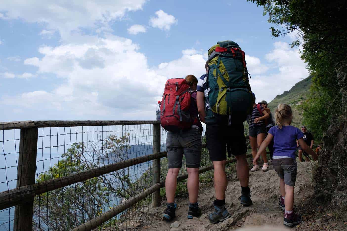 cinque terre wandelen met kind