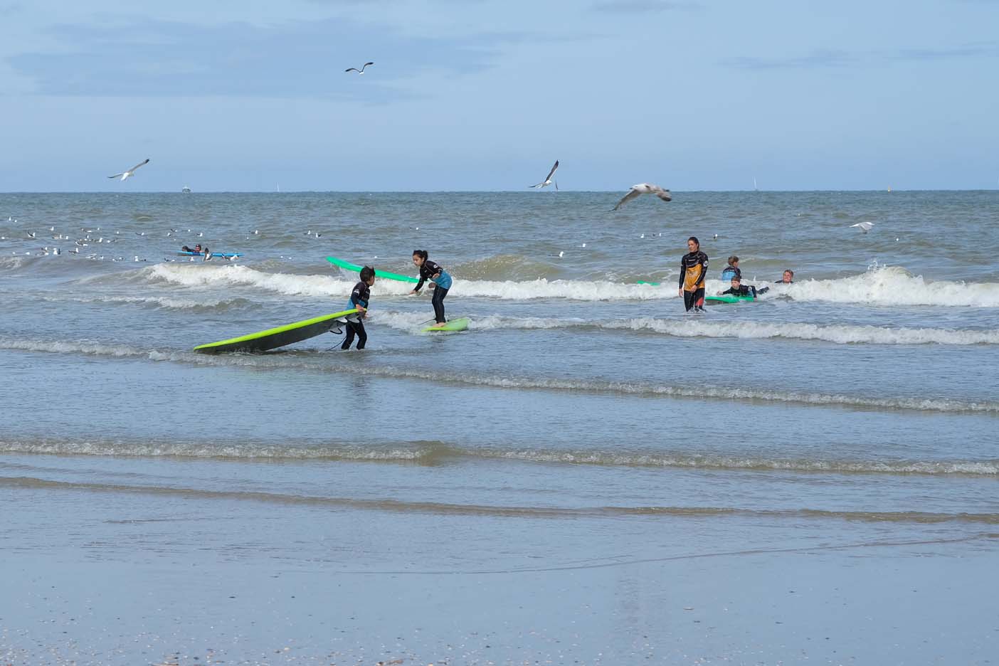 Scheveningen met kids surfles