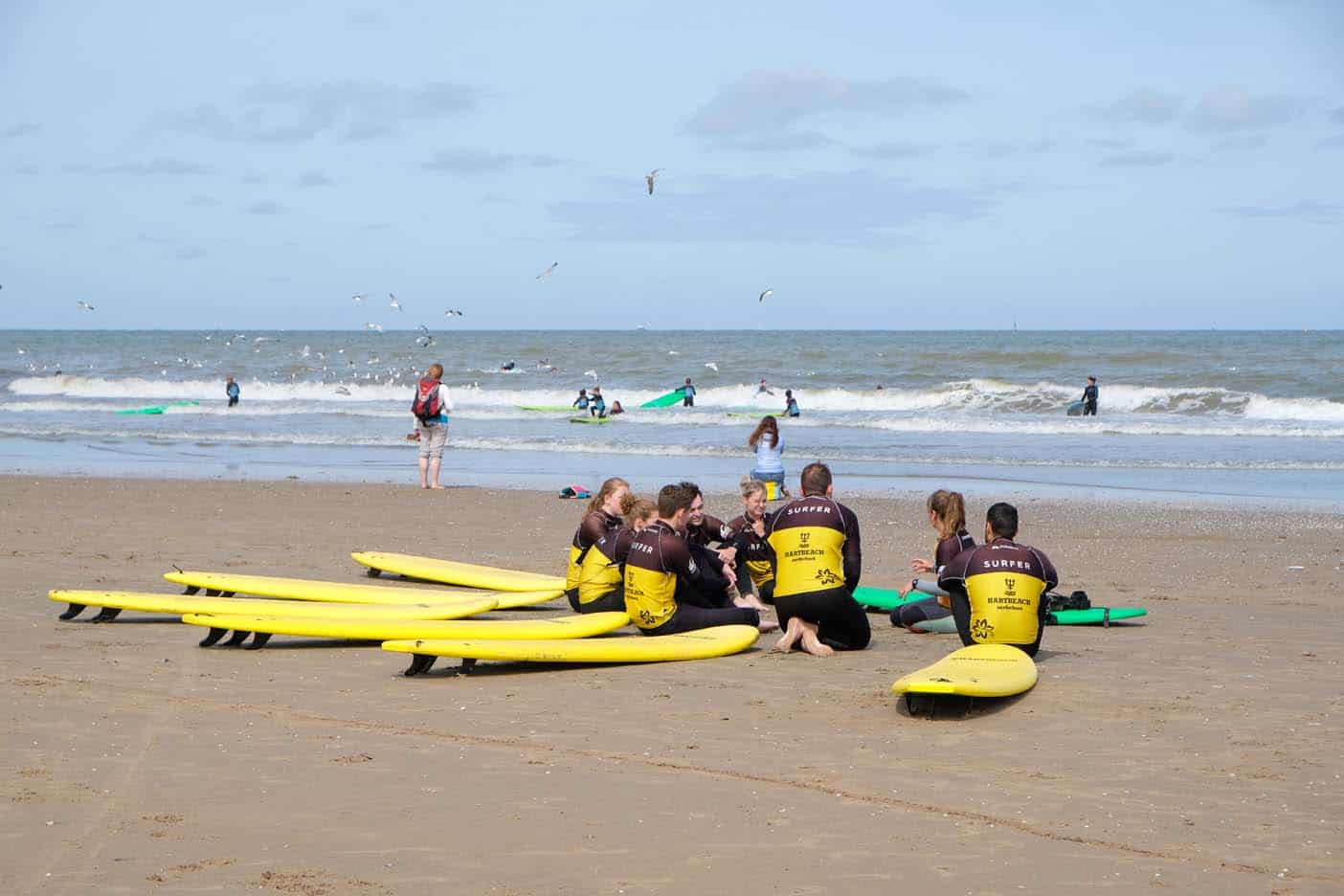 Scheveningen met kids surfles