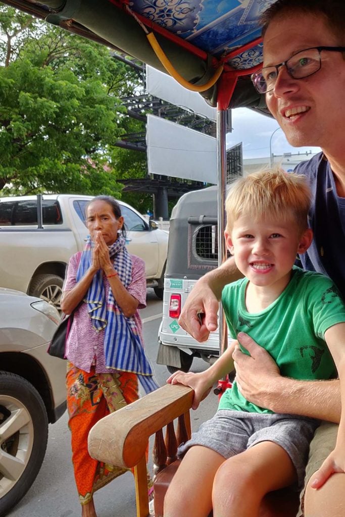 Cambodja met kinderen - Phnom Phen 