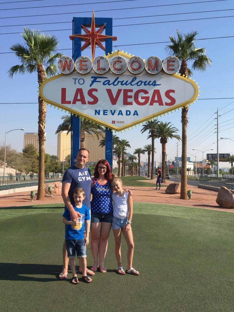 Las vegas met kinderen