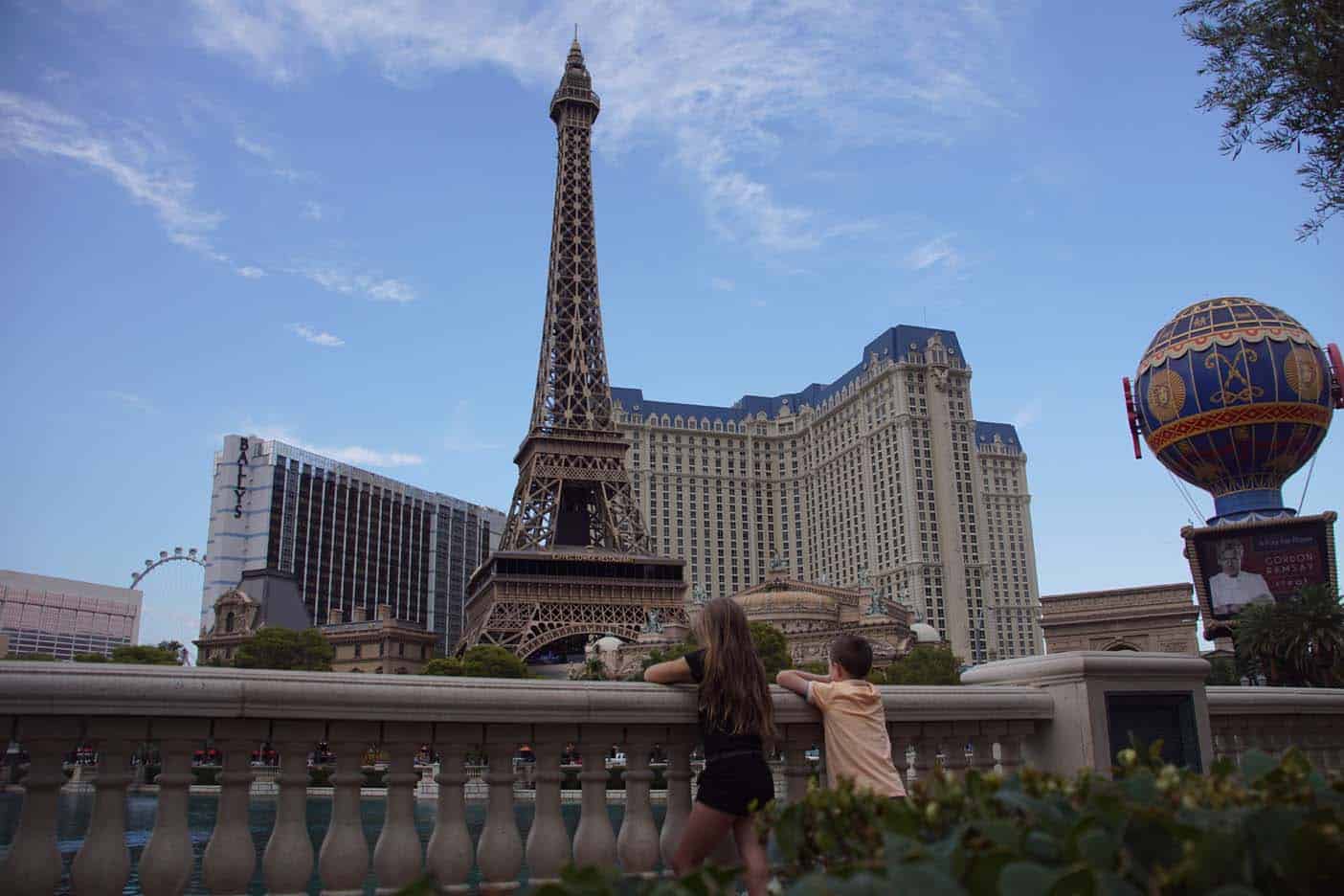 The stip Las Vegas met kinderen