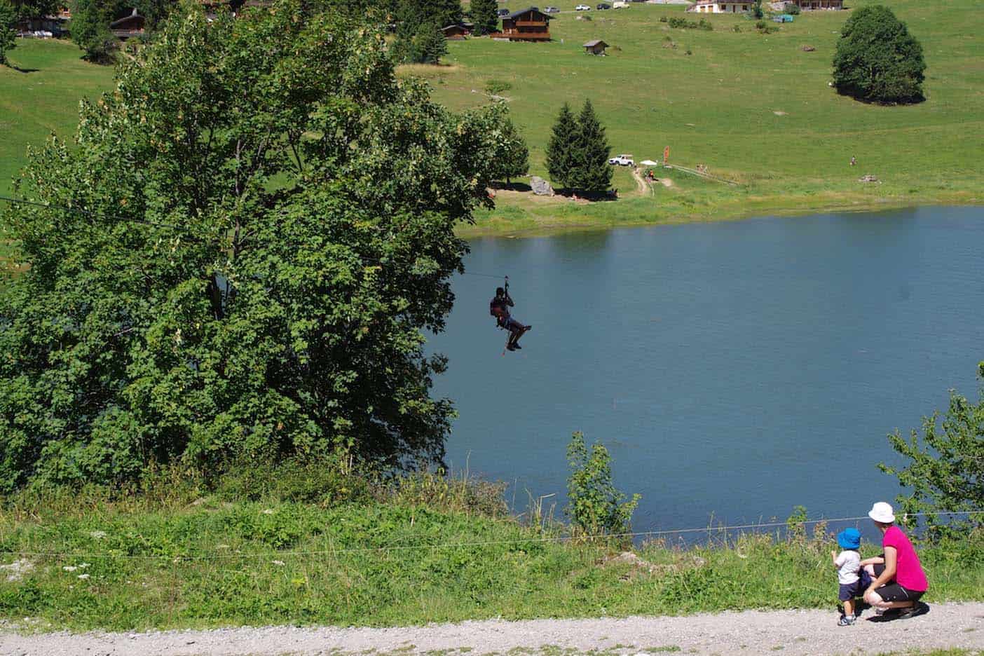 La clusaz zomer franse alpen zipline