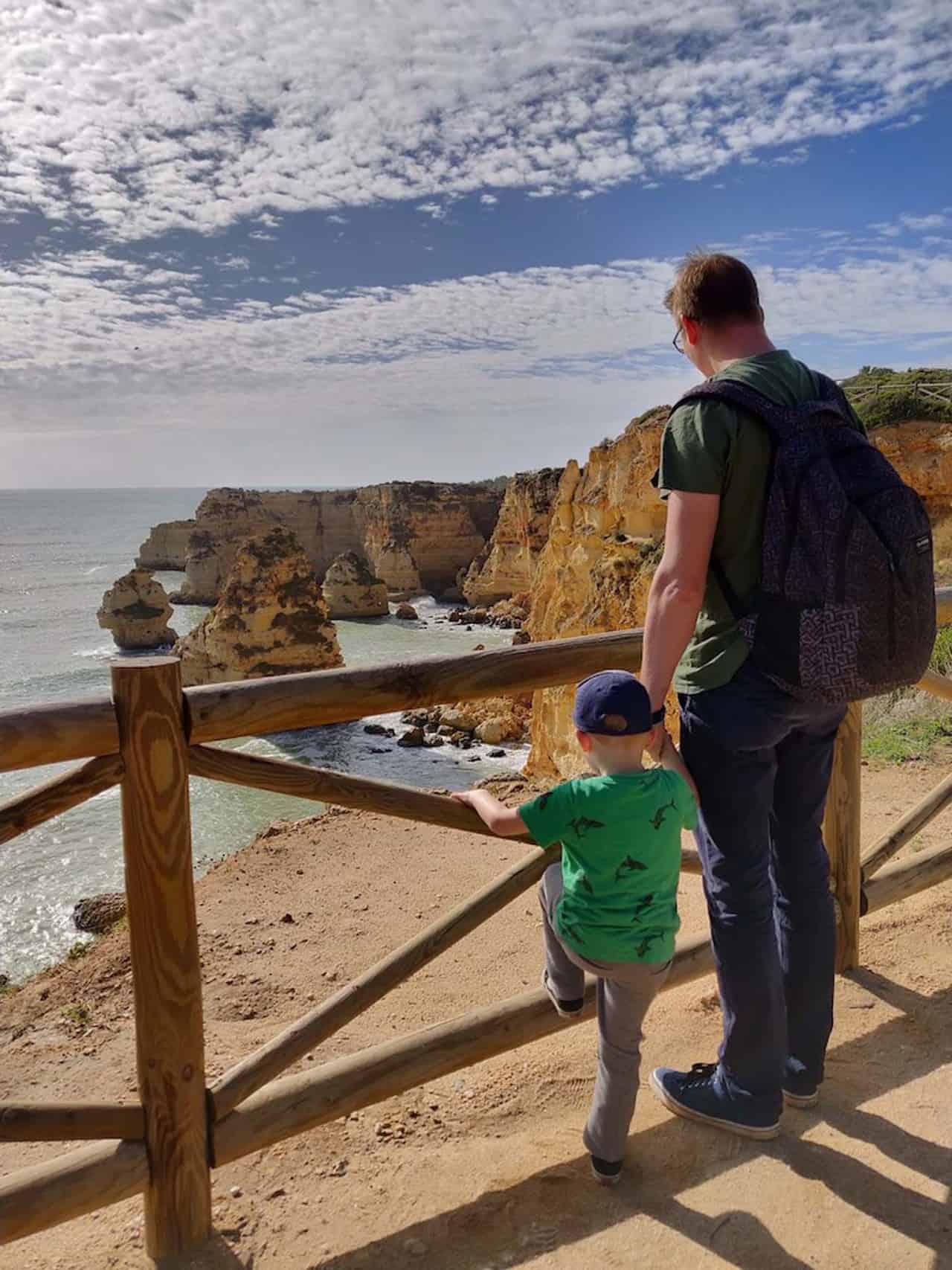 Algarve met kinderen Praia da Marinha 1