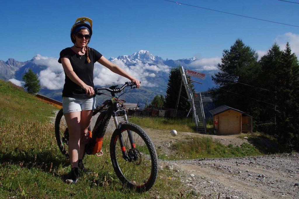 e-mountainbiken la plagne