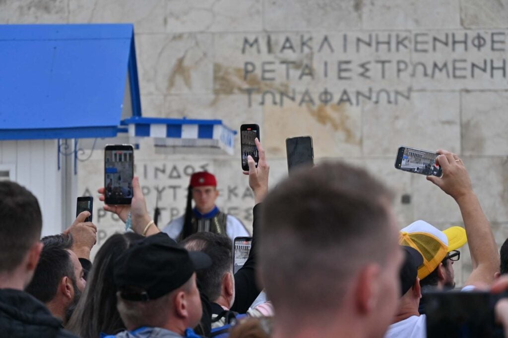 Ceremoniële wisseling van de wacht Athene