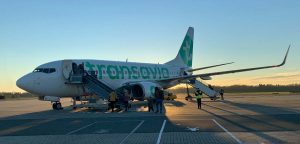 transavia met baby