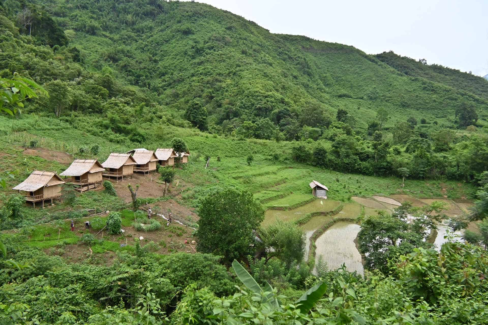 Nong Khiaw Laos met kinderen tour uitzicht