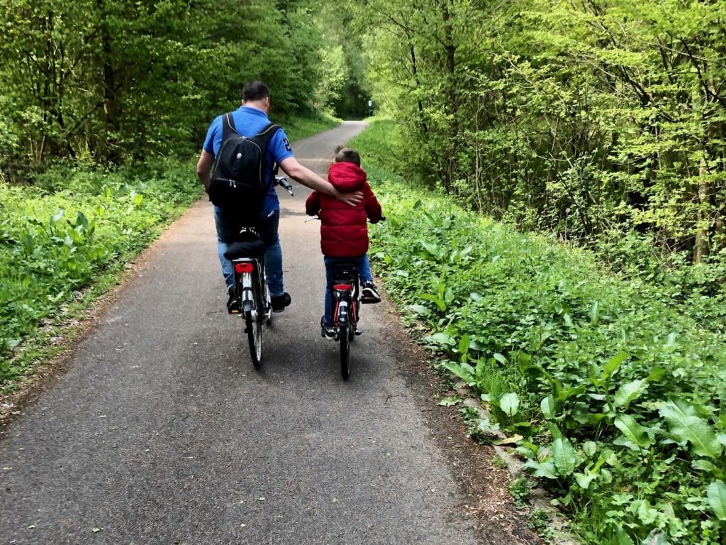 Fietsen langs de meren van l'Eau d'Heure