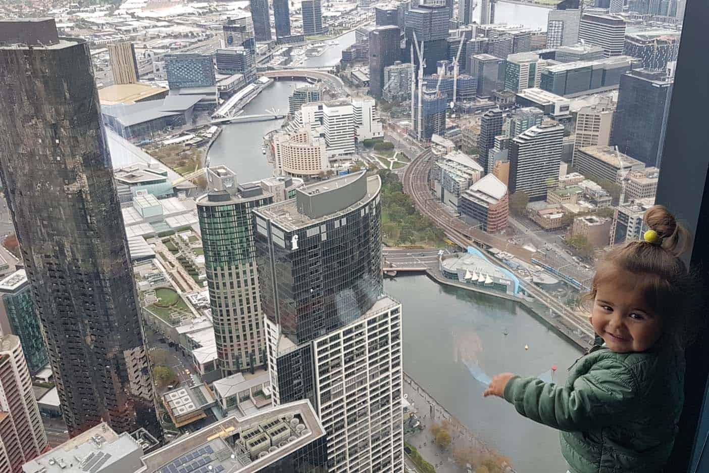 Melbourne met kinderen skydeck 