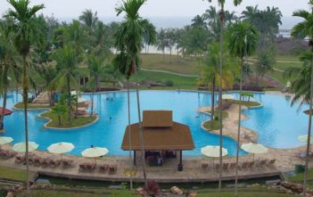 Tropisch Bintan eiland voor de kust van Singapore
