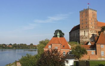 Historisch stadje Kolding in Zuid-Denemarken