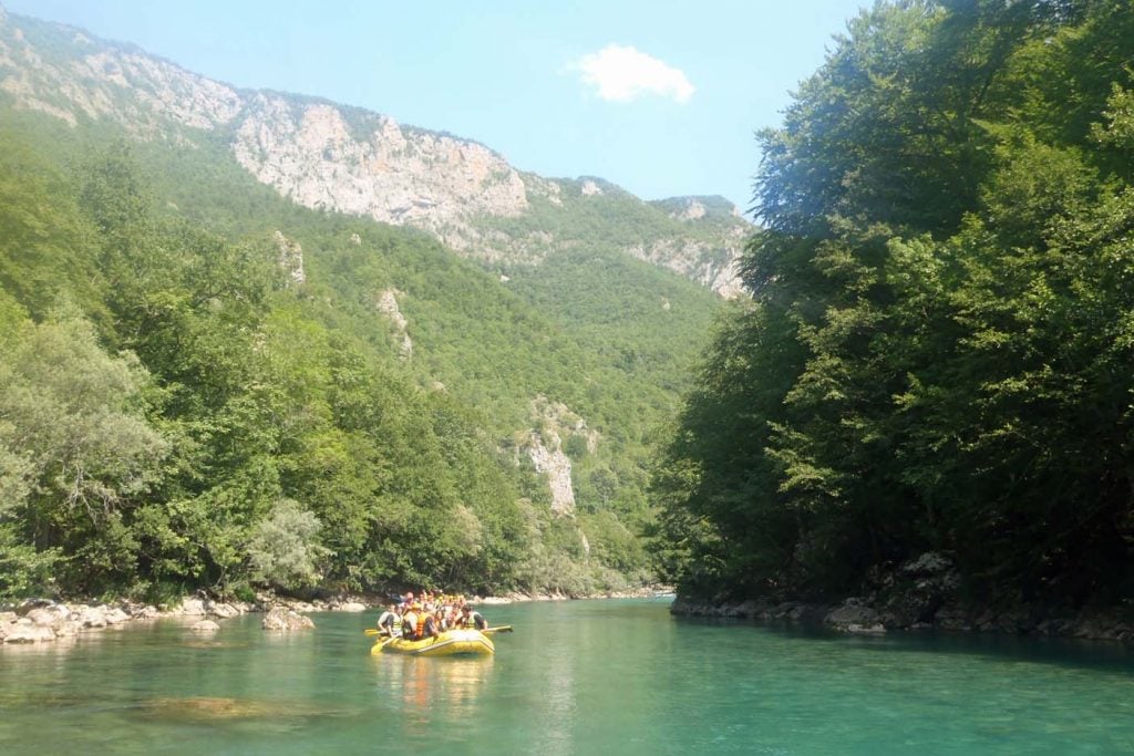 actieve vakantie montenegro raften