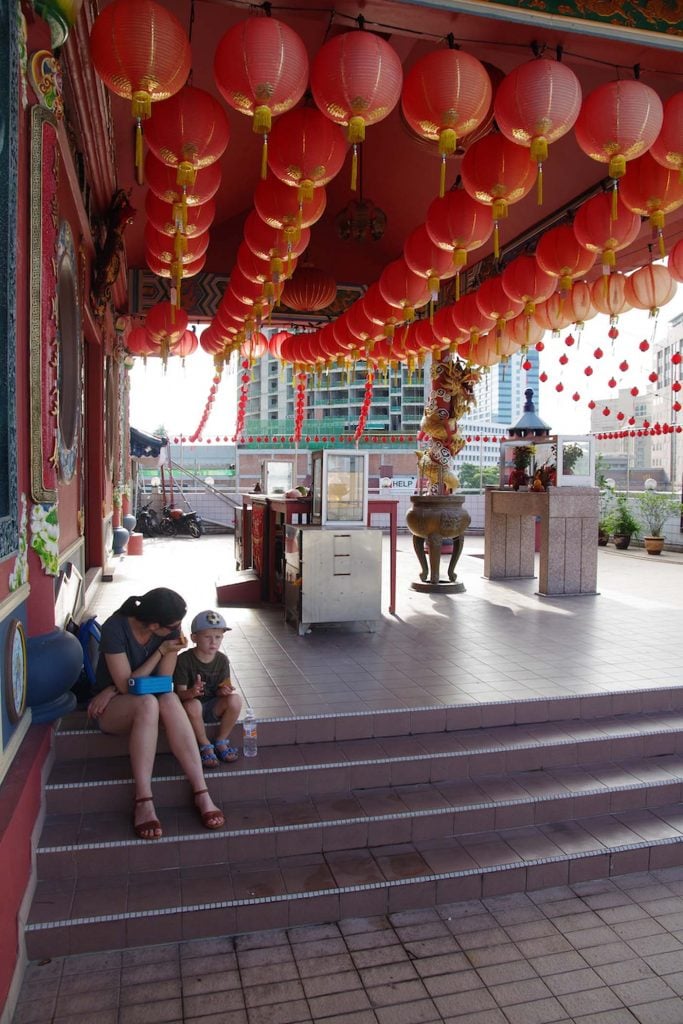 Maleisie borneo kuching chinese tempel