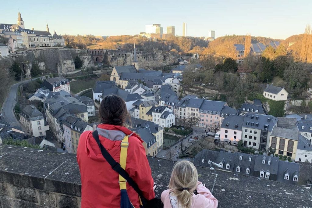 Luxemburg stad met kinderen