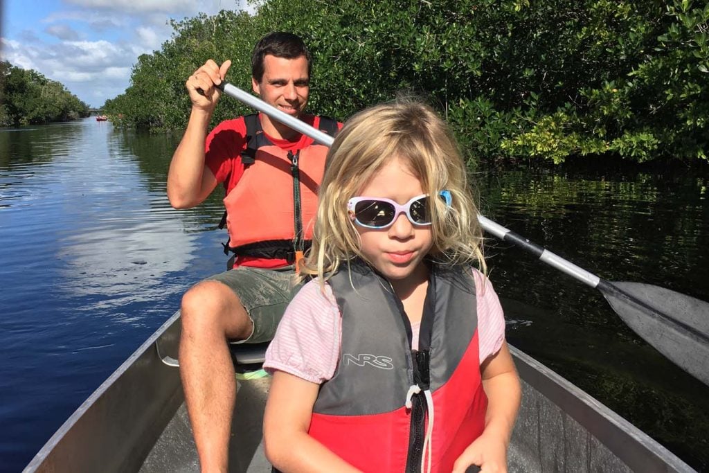 Everglades met kinderen kajakken