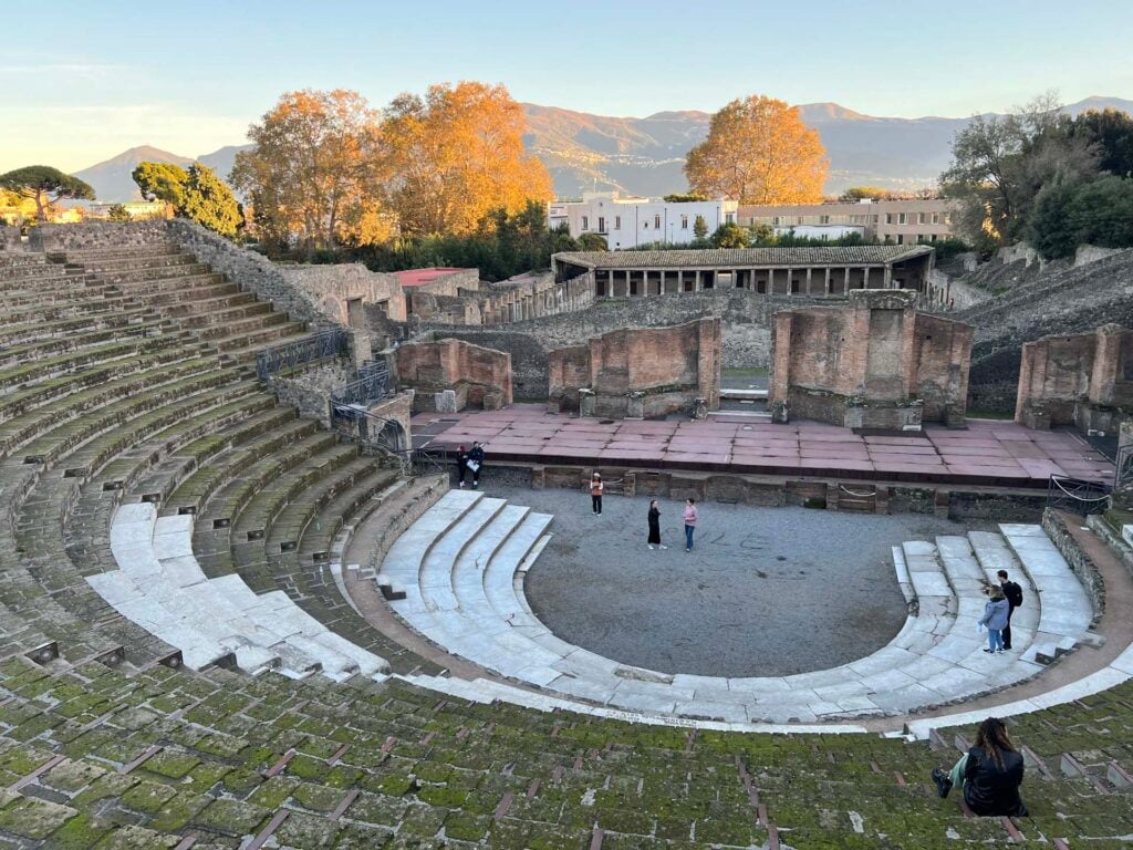 Napels met kinderen pompei