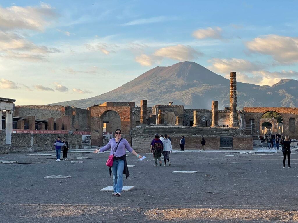 Napels met kinderen pompei