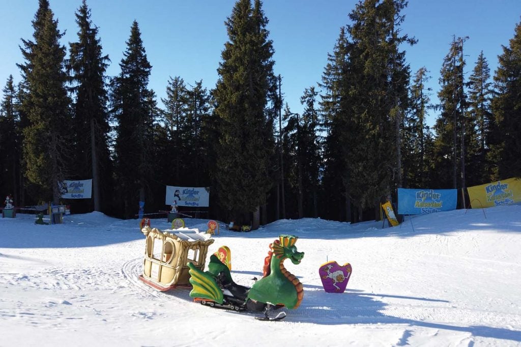 Skigebied scheffau met kinderen