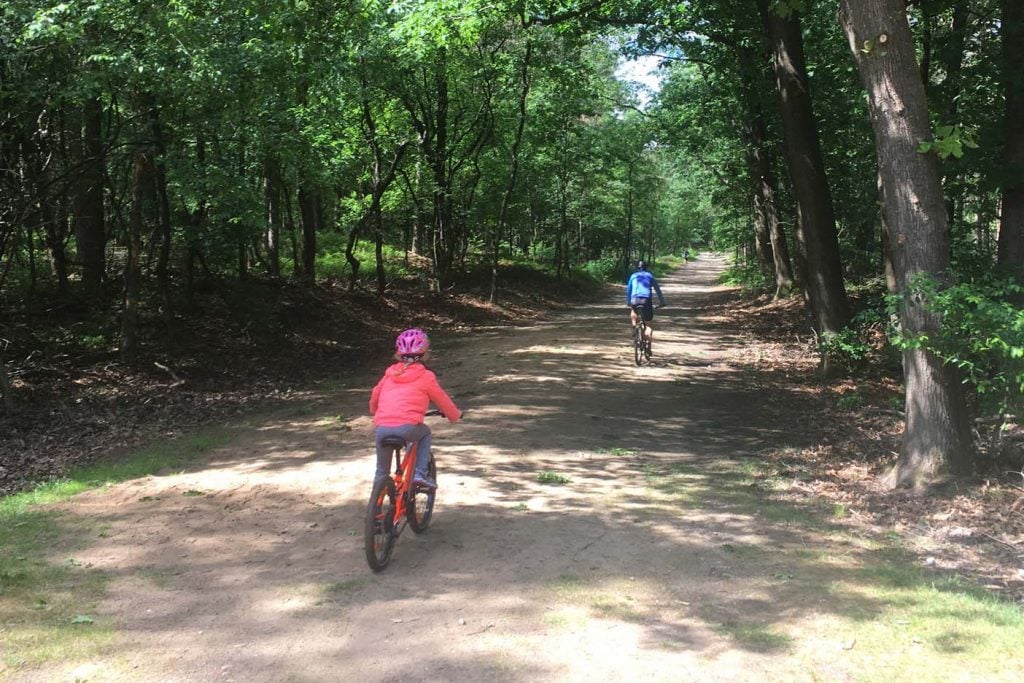 mountainbiken met kinderen