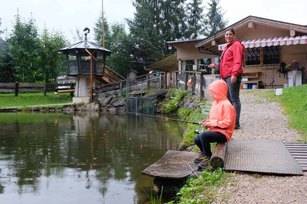 Vissen bij Lärchenteich