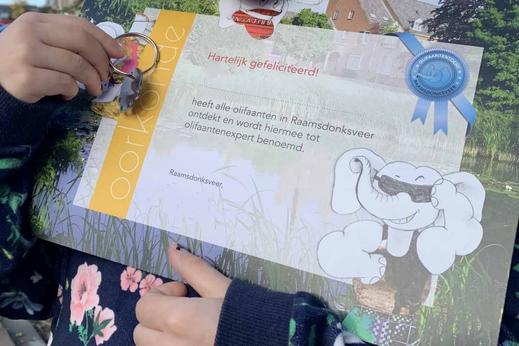 olifanten speurtocht Raamsdonksveer