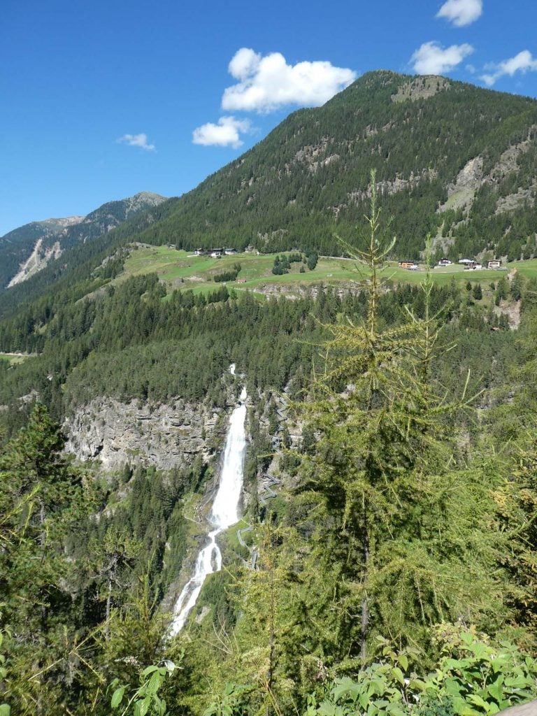 De waterval van Umhausen