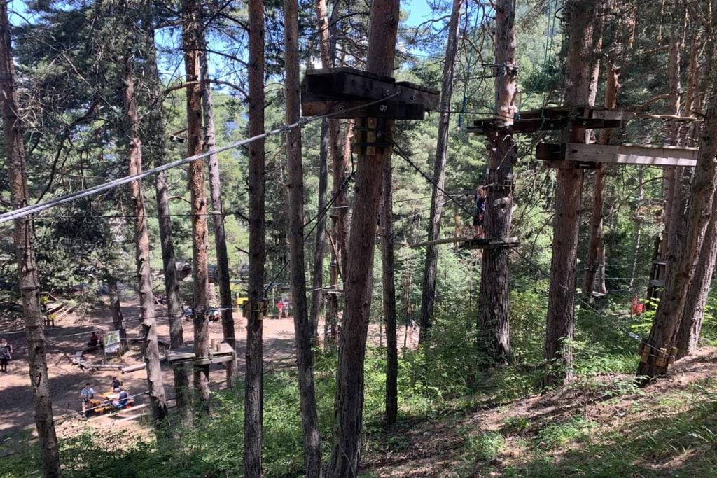 Klimbos en zipline parcobranche du Diable