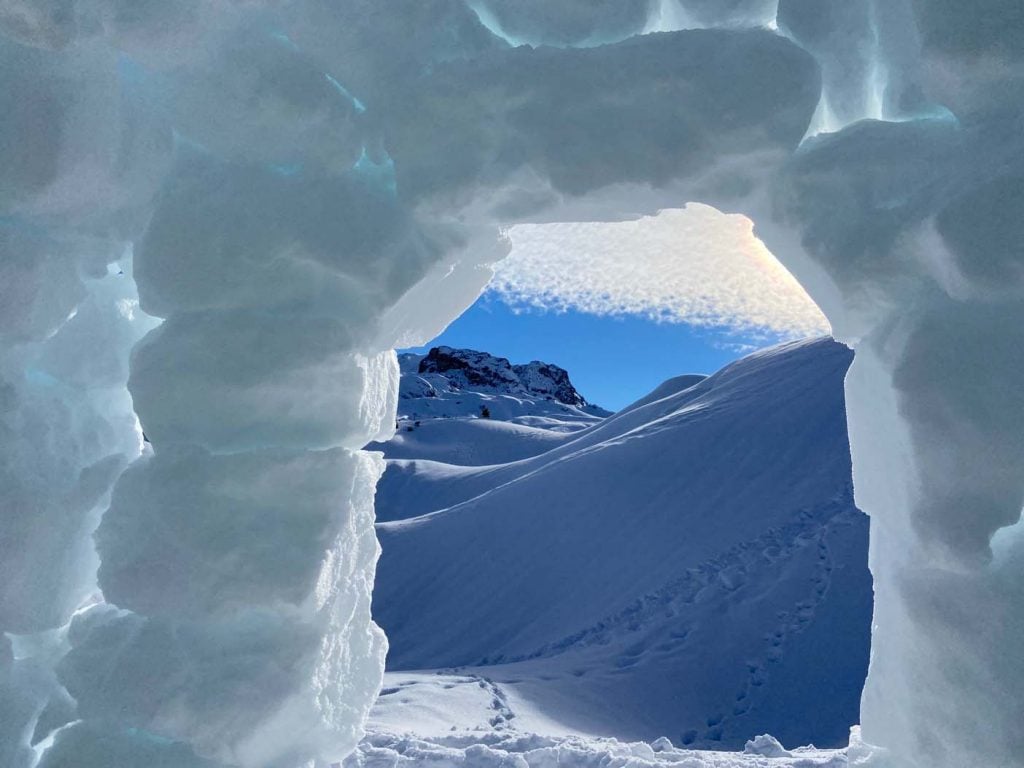 Iglo bouwen la plagne