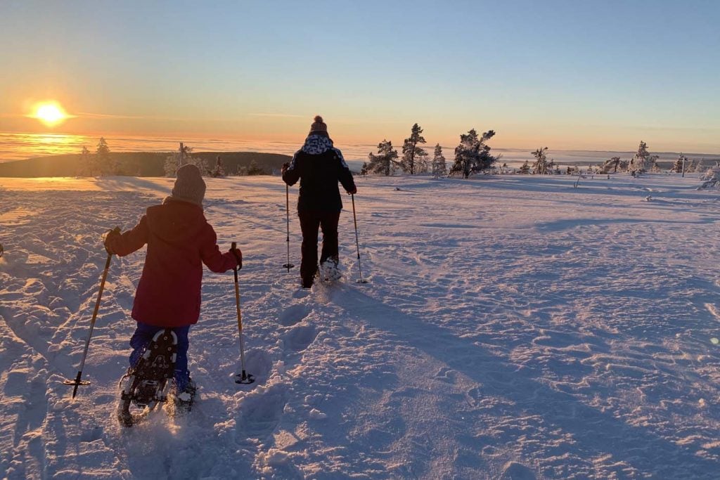 Sneeuwschoenenwandeling