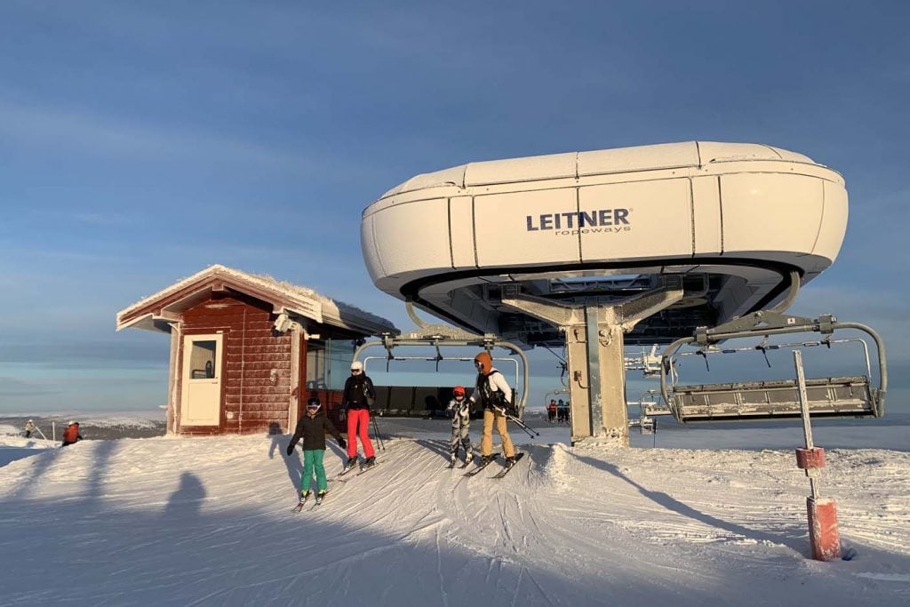  skiën in stoten