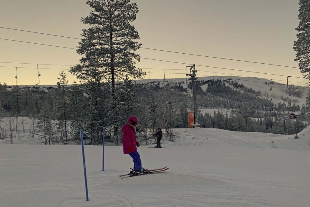  skiën in stoten